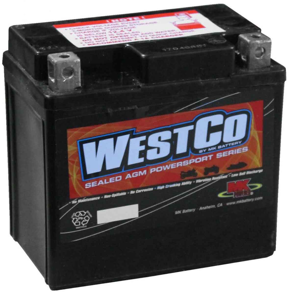 12VZ7S WestCo Classic 12v 7Ah motorbike battery
