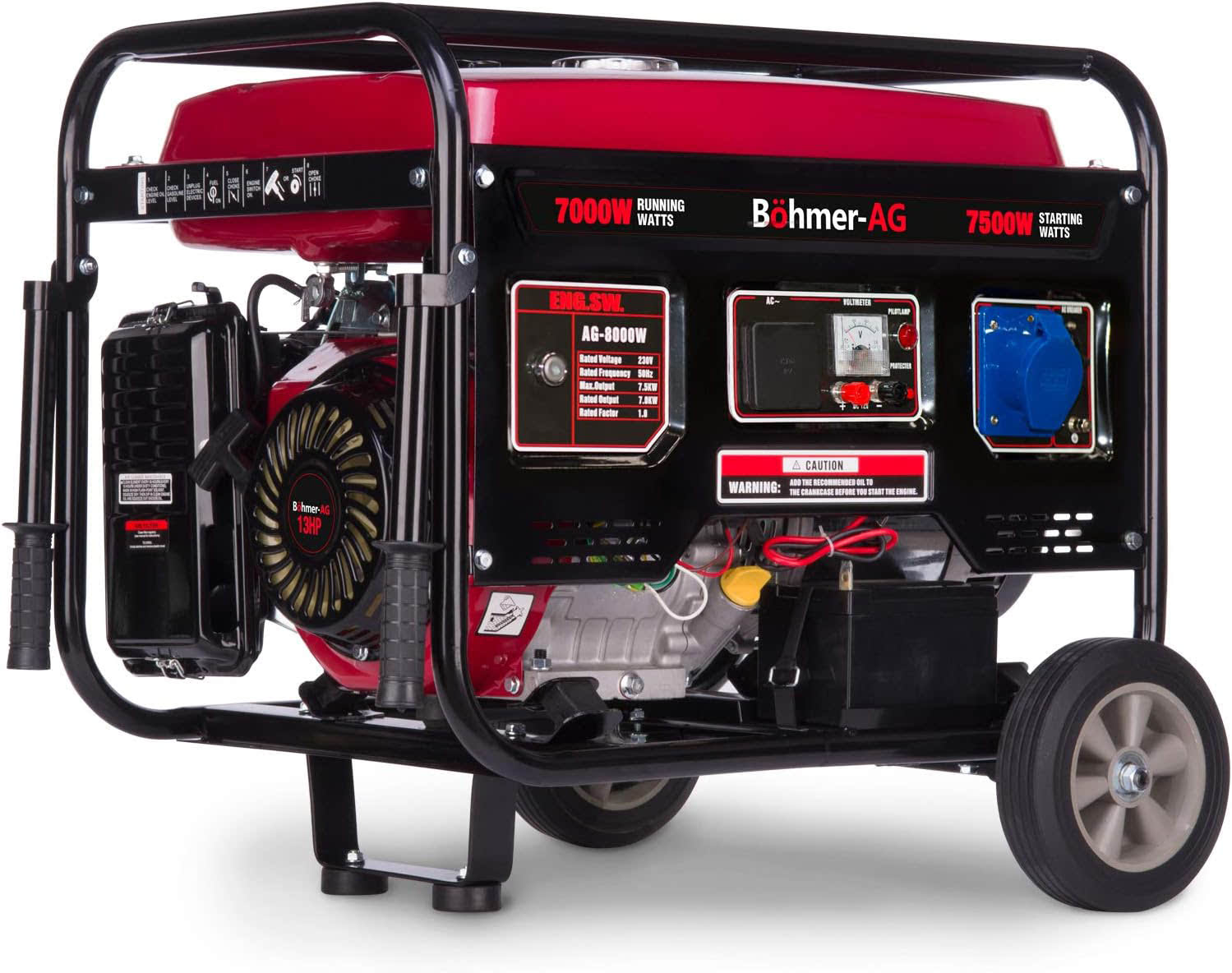 Böhmer-AG 8000W-E Generator battery replacement