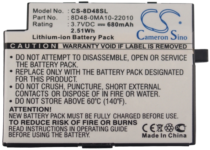 Sendo M500 battery replacement 3.7v mobile telephone rechargeable