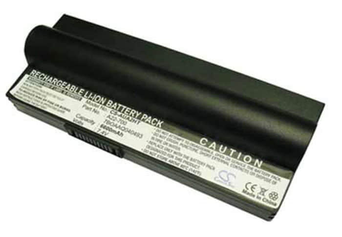 laptop battery for Asus A22-701 7BOAAQ040493 6600mAh Black
