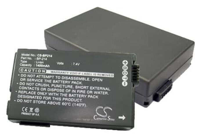 DC50 Canon BP-214 replacement camera camcorder battery
