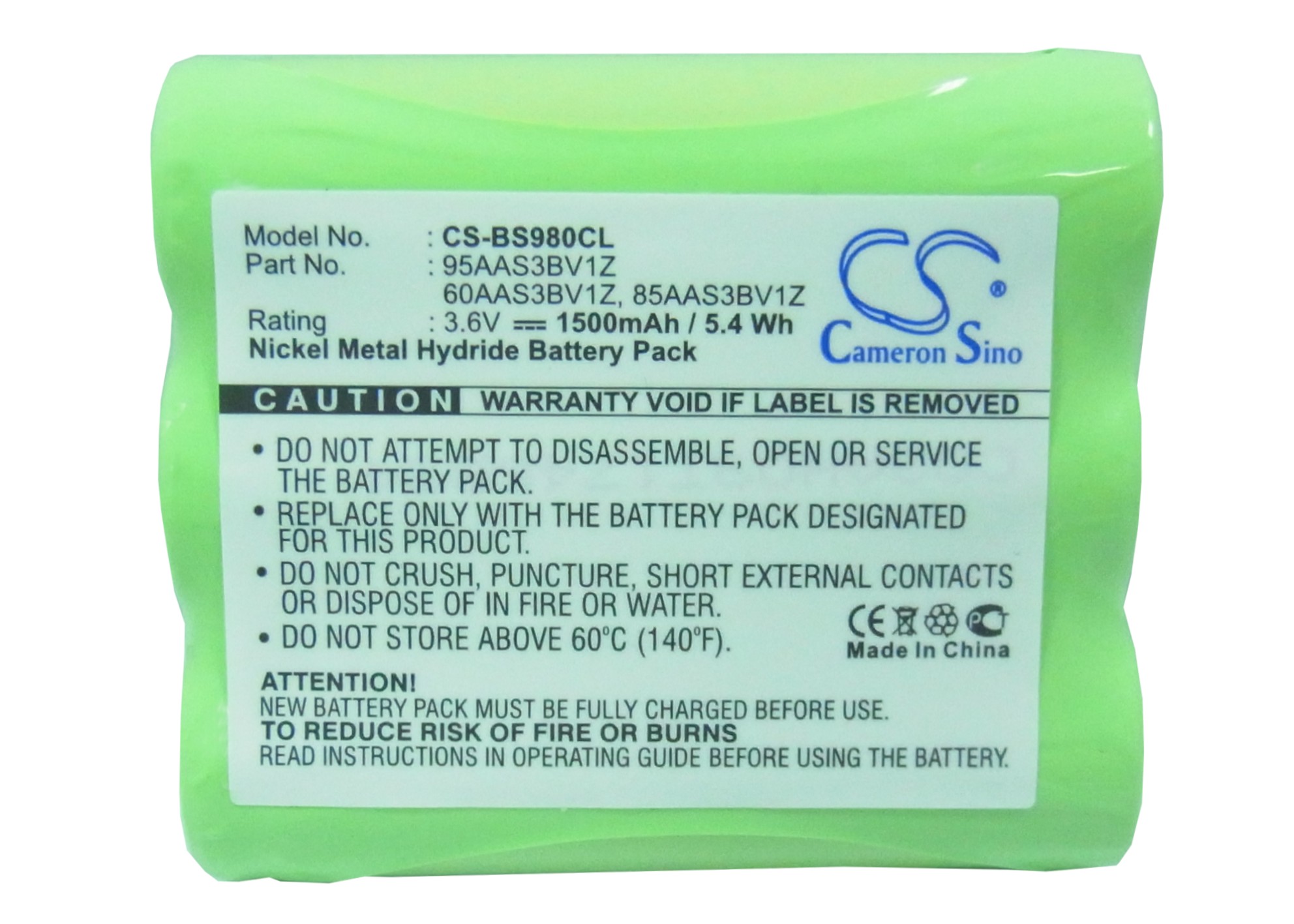 Cidco CL-940 CL-980 battery replacement rechargeable
