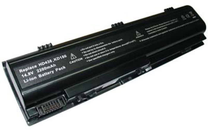 laptop battery for Dell 312-0416 HD438 KD186 XD187 2200mAh black