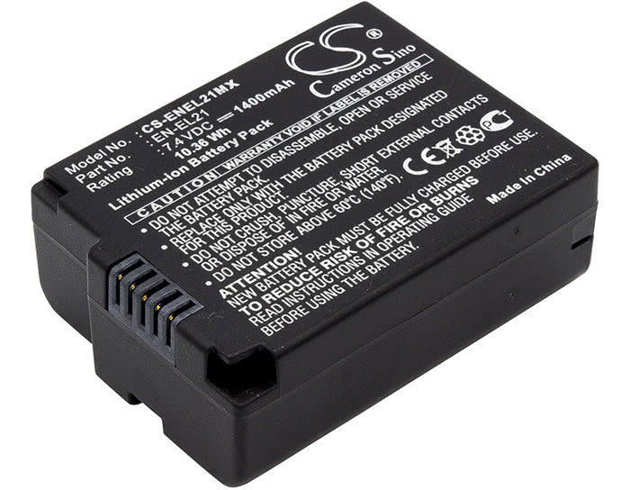Nikon 1 V2 camera battery replacement 1400mAh Li-ion 7.4 volt
