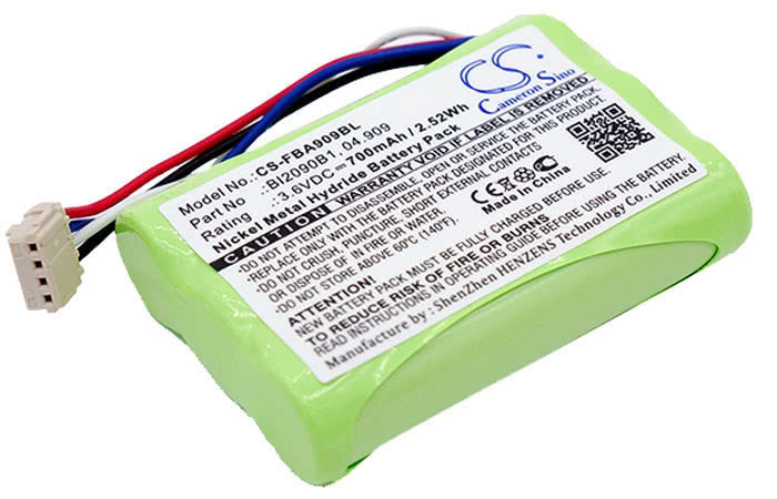 HBC 04.909 BI2090B1 remote battery 700mAh Ni-MH 3.6V rechargeable