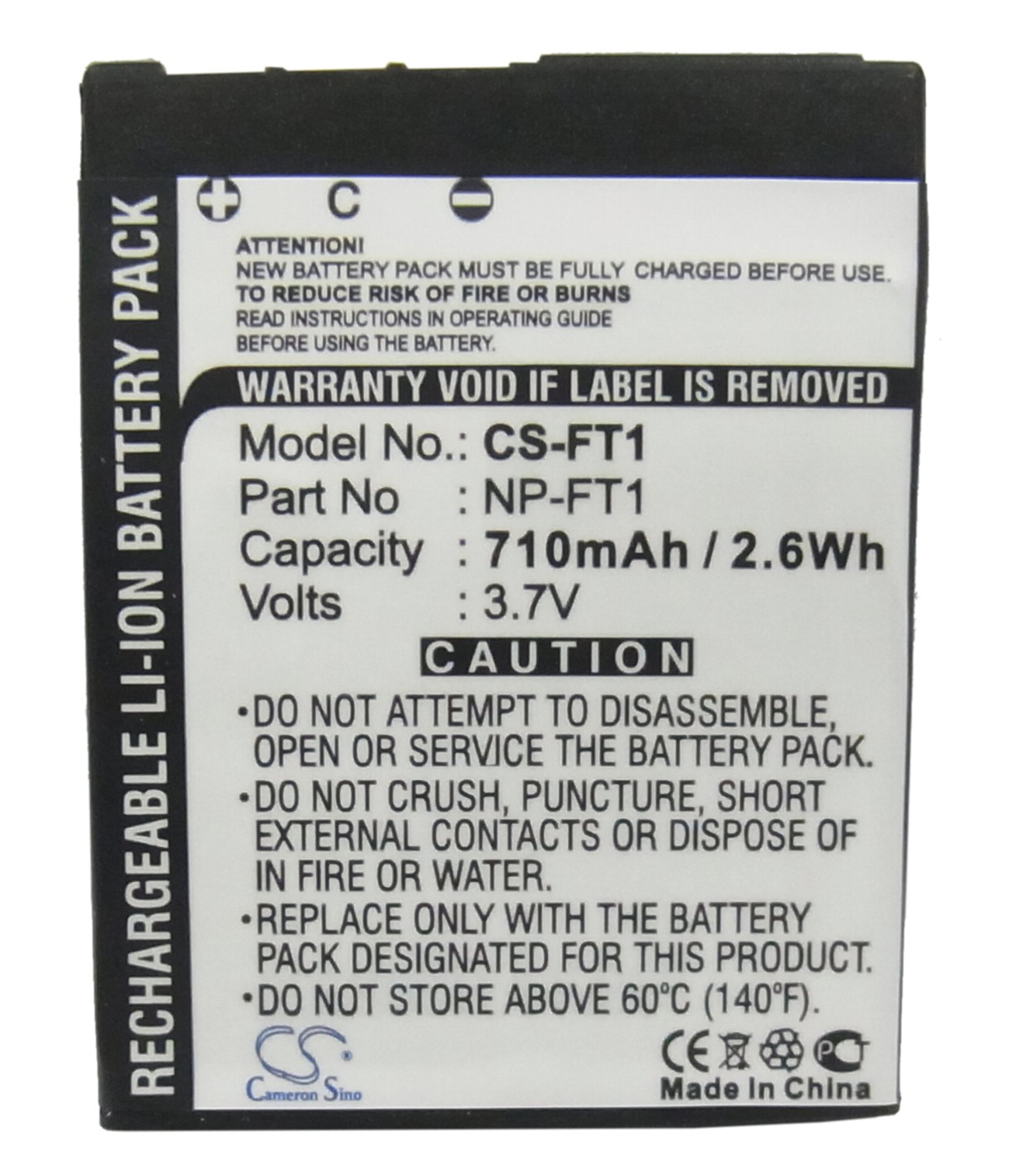 Sony DSC-L1 battery DSC-M1 DSC-T1 Cyber-shot 3.7v batteries