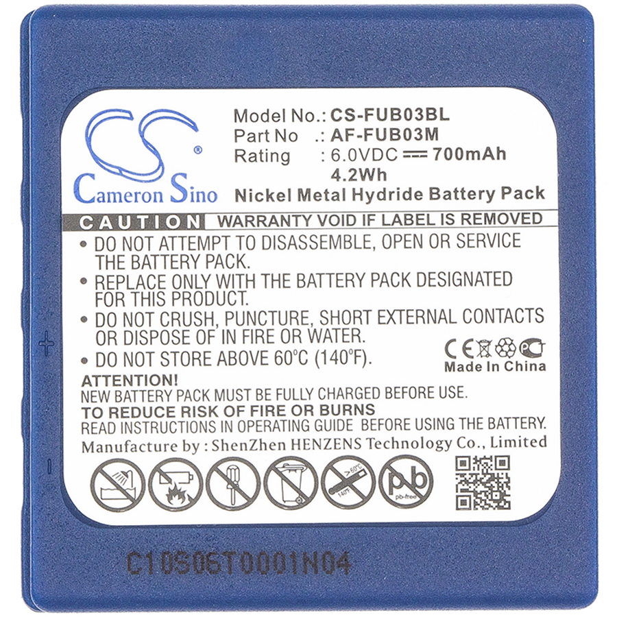HBC AF-FUB03M, BA203060, BA222060 remote battery 700mAh Ni-MH