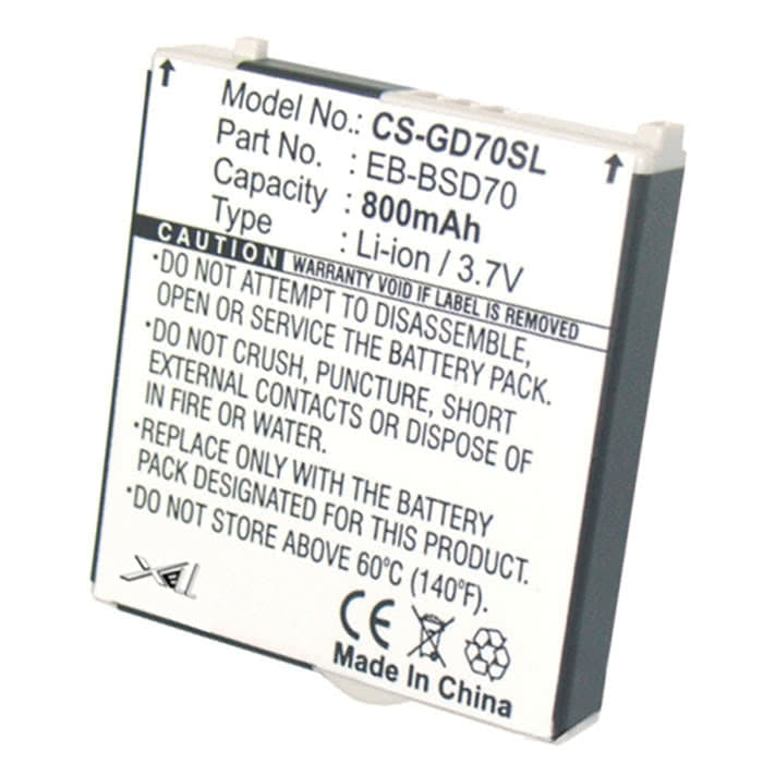 Panasonic GD70 EB-BSD70 battery replacement rechargeable
