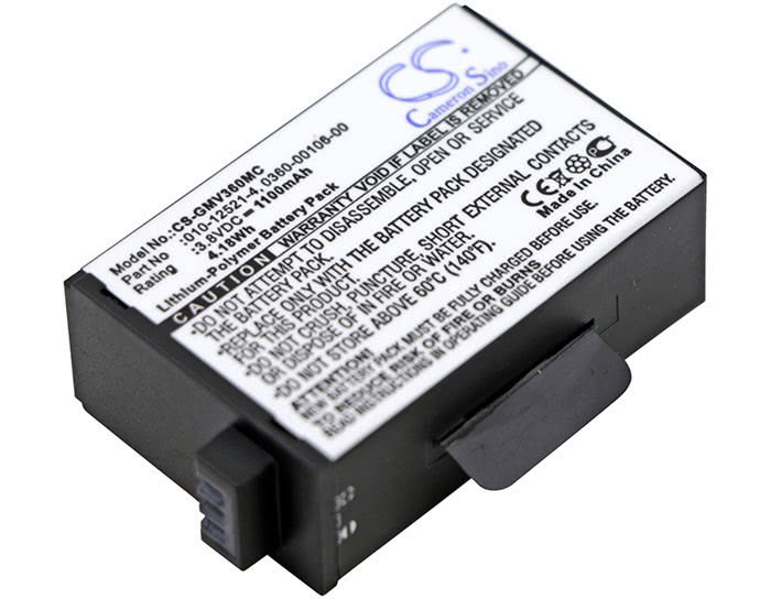 Garmin 010-12521-40 360-00106-00 Virb 360 battery 1100mAh Li-Polymer