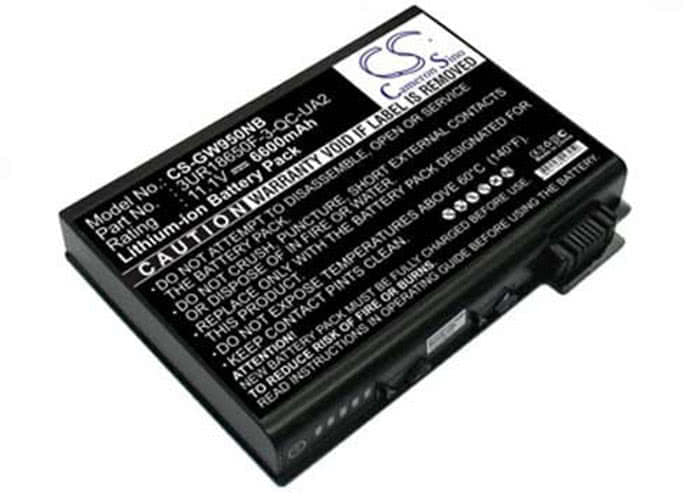 Gateway battery 6500600 3UR18650F-3-QC-UA2 6600mAh Black
