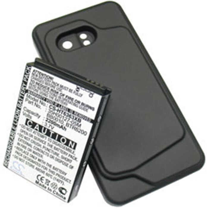 Sprint-Droid-Incredible-2200mAh battery extended with black cover