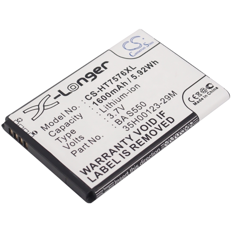 HTC 7-Pro T7576 battery smartphone 1600mAh 3.7v