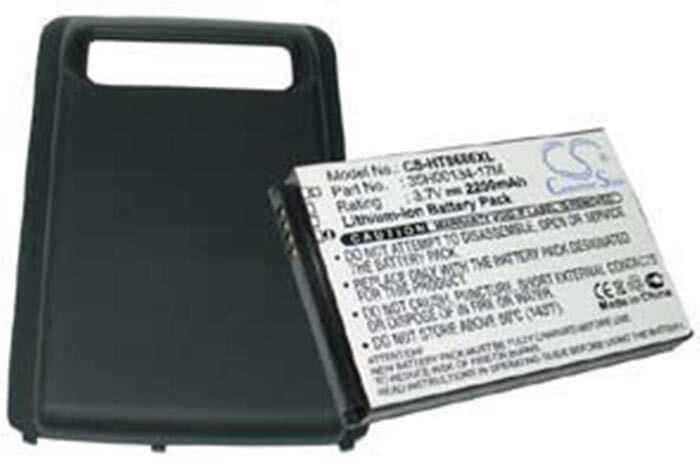HTC battery 7 Trophy Spark T8686 extended with cover 35H00134-17M