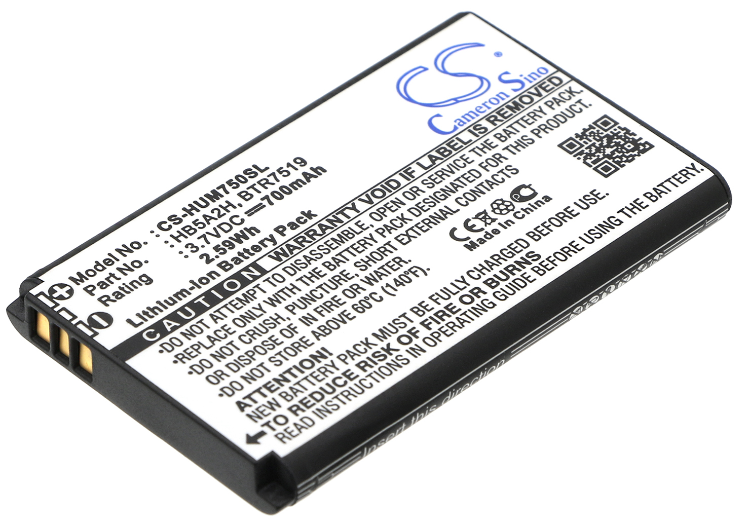 T-Mobile Tap Huawei M750 U7519 HB5A2H mobile phone batteries