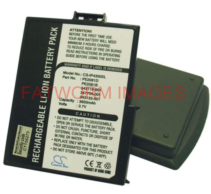 iPaq 4300 4315 4350 4355 extended with back cover battery