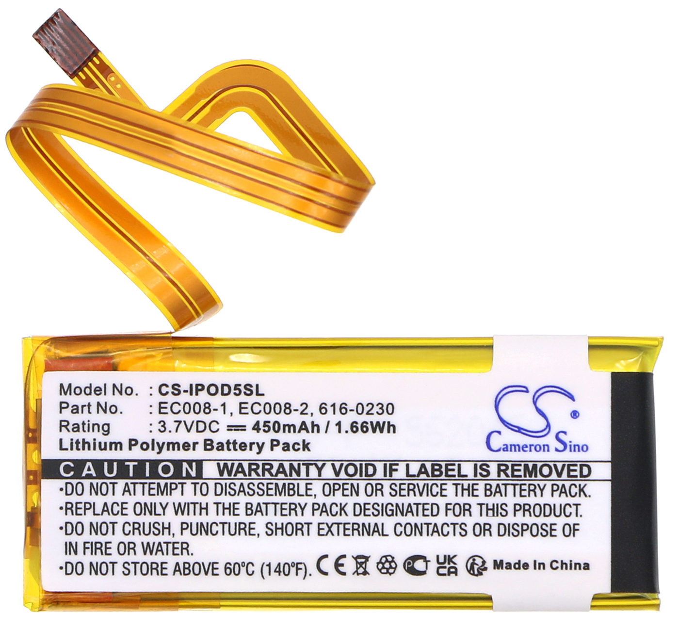 iPod battery for Video 30Gb Apple MP3 rechargeable