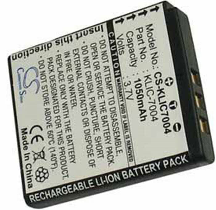 Kodak KLIC-7004 camera camcorder battery replacement rechargeable