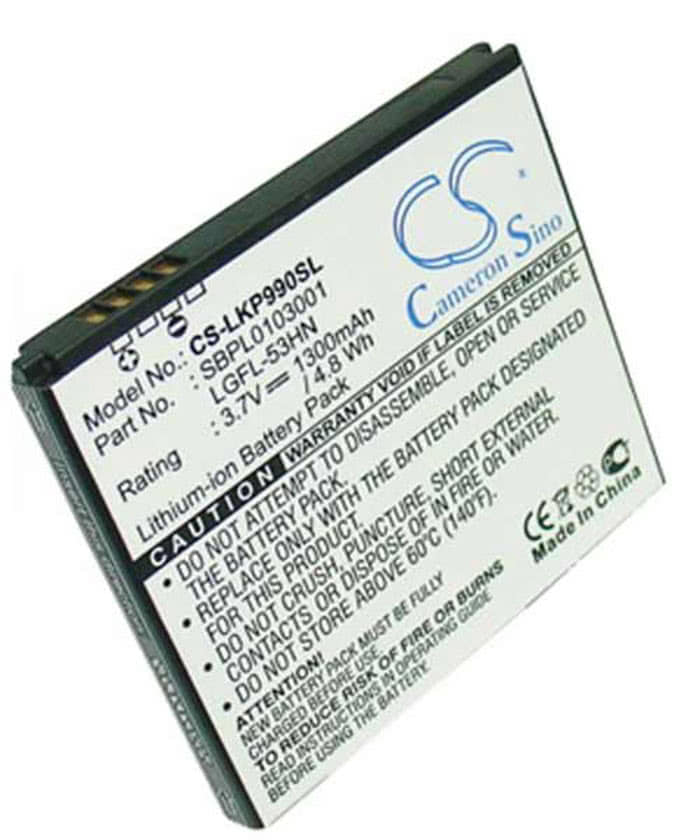 LG G2X Optimus 2X 3D Speed P920 replacement battery rechargeable
