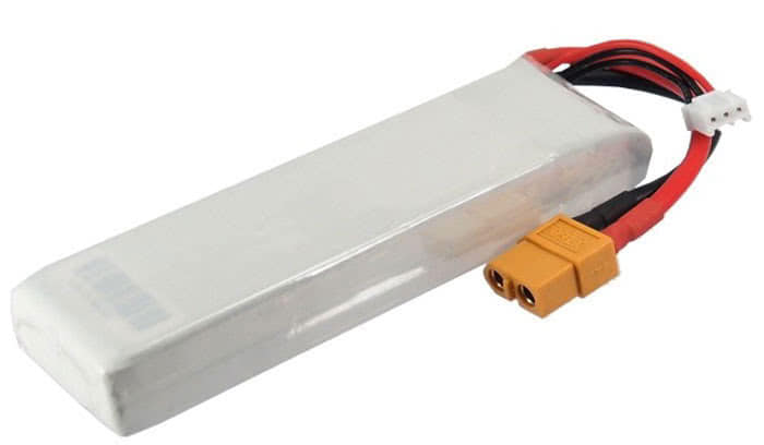 RC hobby battery 2-pin round 2100mAh Li-Polymer 7.4V