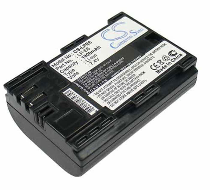 Canon LP-E6 EOS 5D Mark 2 7D camera camcorder battery replacement