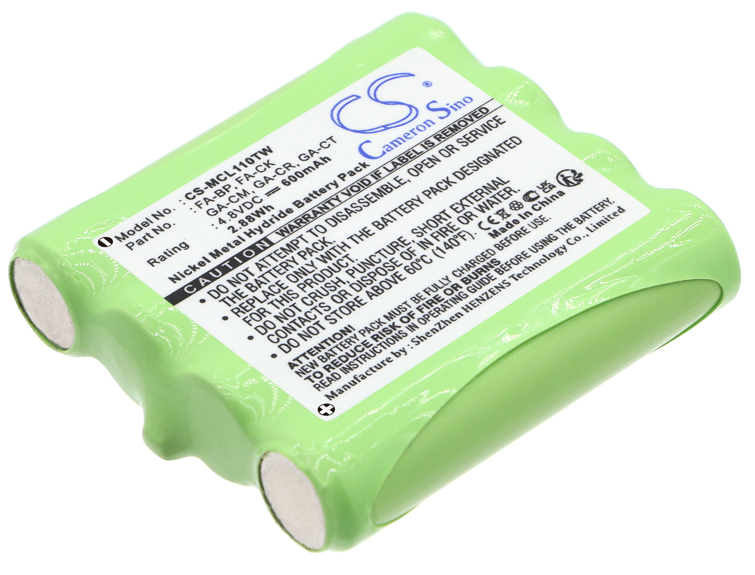 Microtalk 100 110 200 300 80 85 pr50 battery 4.8v Ni-MH