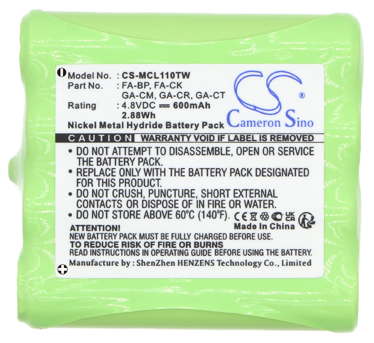 Microtalk 100 110 200 300 80 85 pr50 battery 4.8v Ni-MH