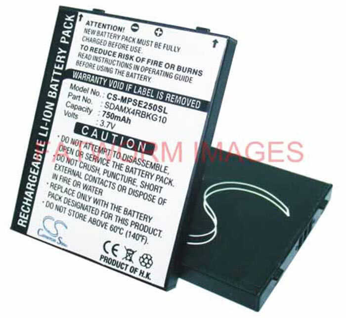 SanDisk Sansa e250 E260 E270 E280 MP3 Player battery rechargeable