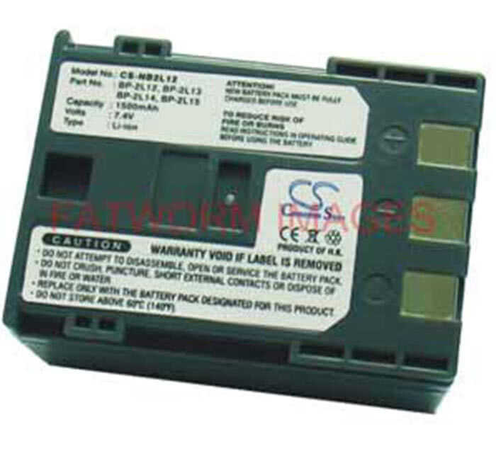 Canon BP2L12 BP2L13 BP2L14 NB2L12 NB2L13 NB2L14 battery