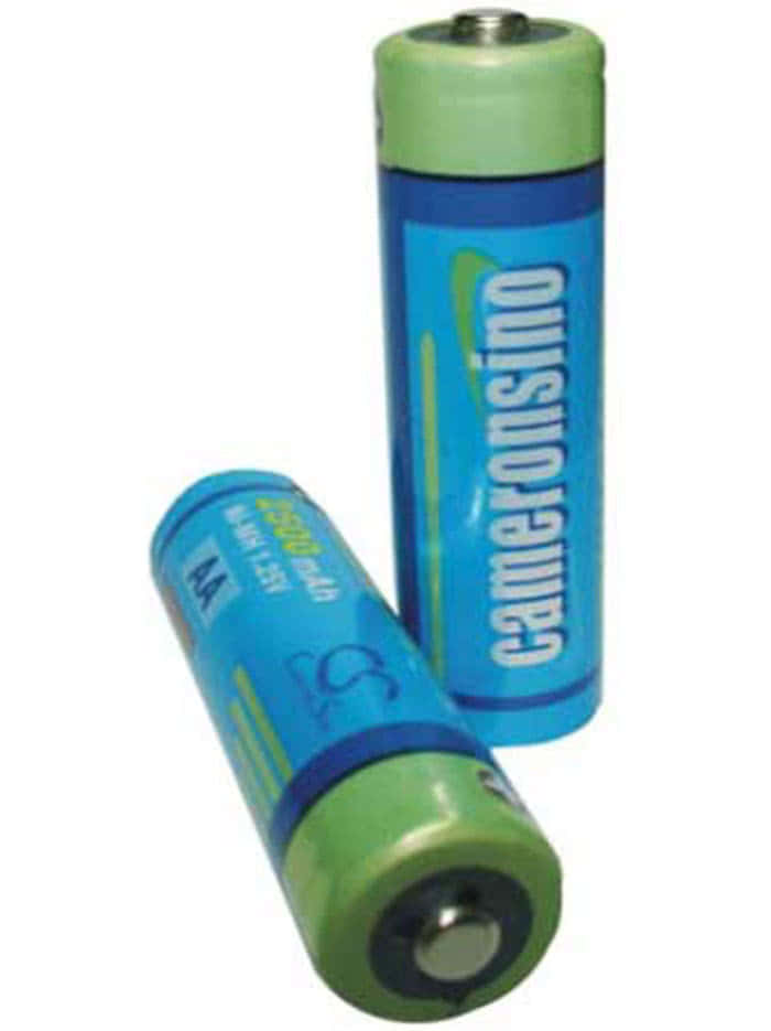 AA 2200mAh Pack 2 rechargeable replacement batteries