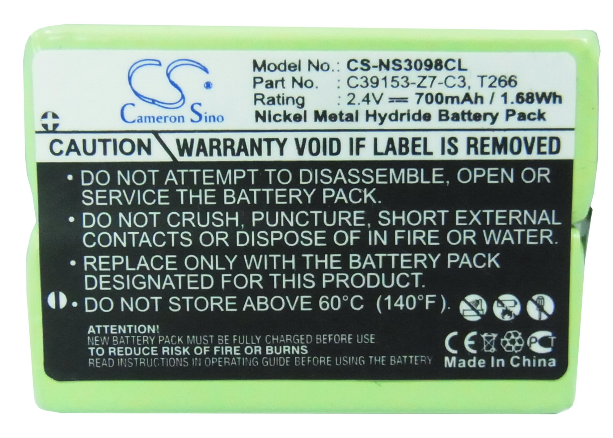 Siemens Gigaset-CM800 battery replacement 3.6v 700mAh