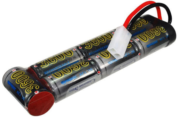 RC generic 2-pin round plug battery 3600mAh Ni-MH 8.4V