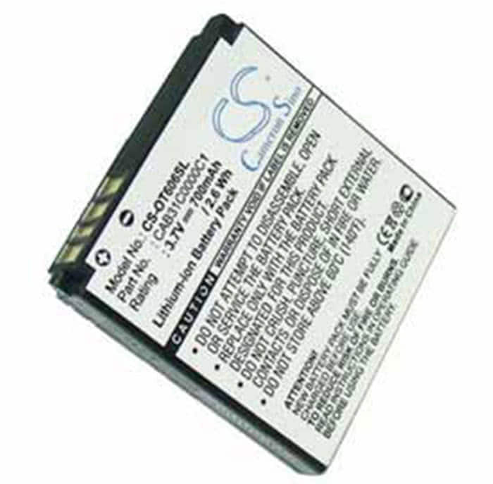 Alcatel OT-606 OT-606C CAB31C0000C1 battery replacement phones