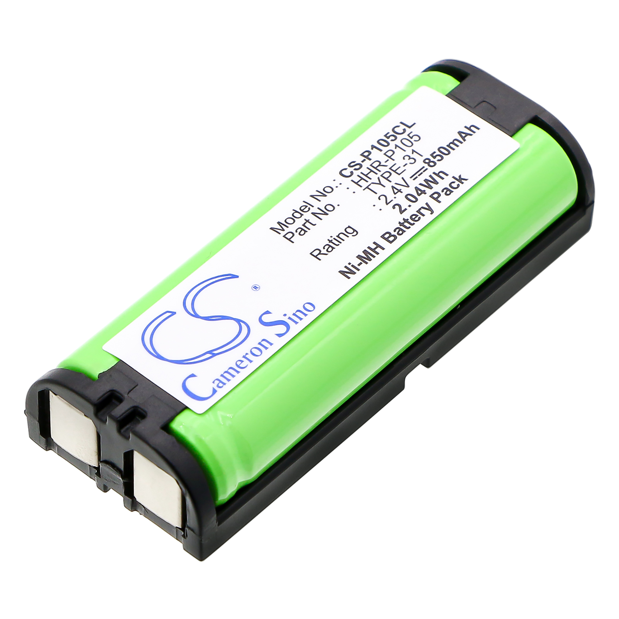 battery replacement ER-P105 2.4v 850mAh cordless telephone
