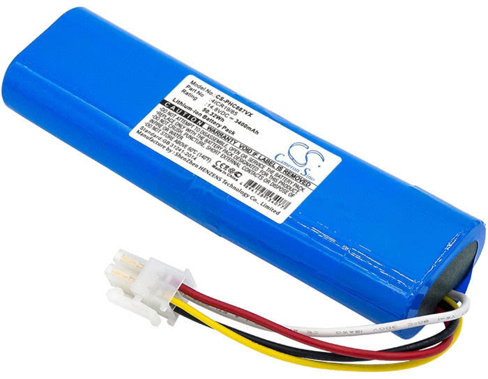 Philips 4ICR19/65 Vacuum extended battery 3400mAh Li-ion 14.8 volt