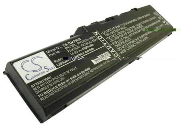 Toshiba PA3383 6600mAh replacement battery rechargeable