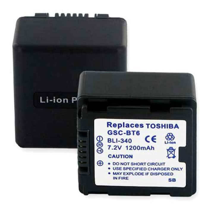 Toshiba GSC-BT6 camera camcorder battery replacement rechargeable