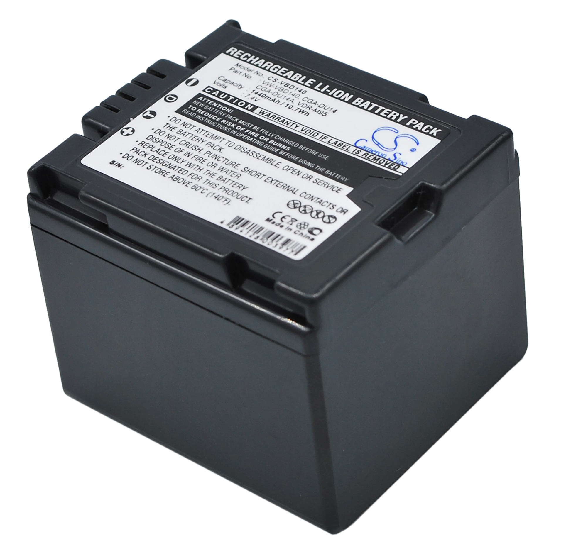Panasonic VW-VBD140 CGA-DU14 CGA-DU14A VDR-M95 battery