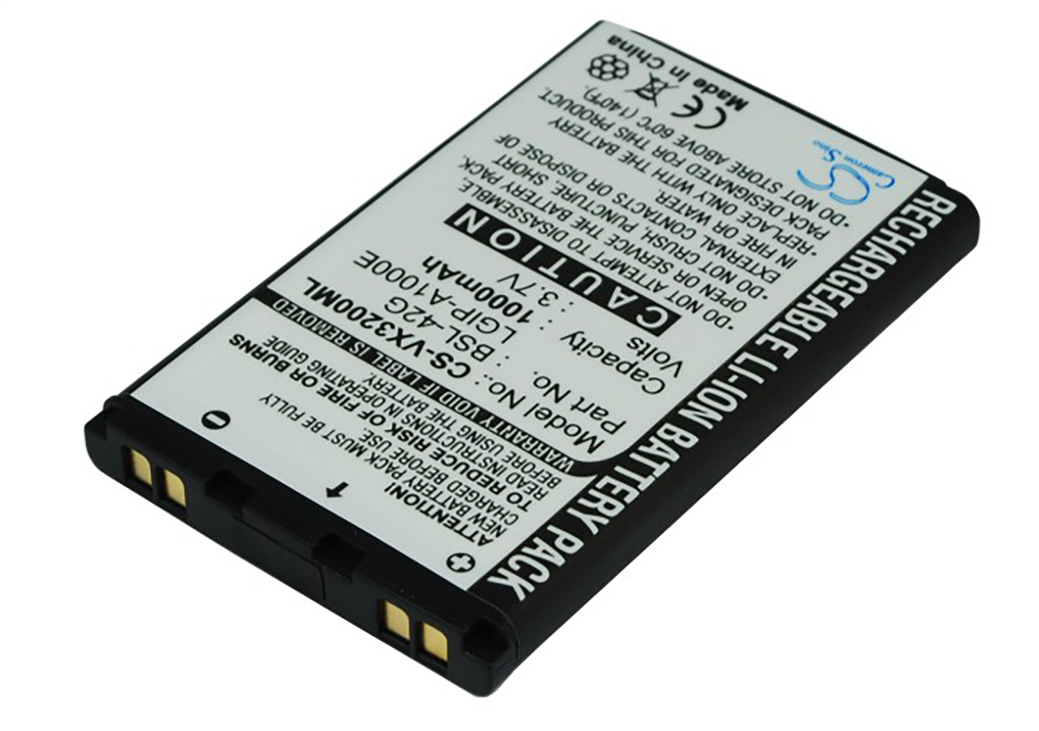 LG VX3200 VX-3280 VX3300 battery replacement rechargeable