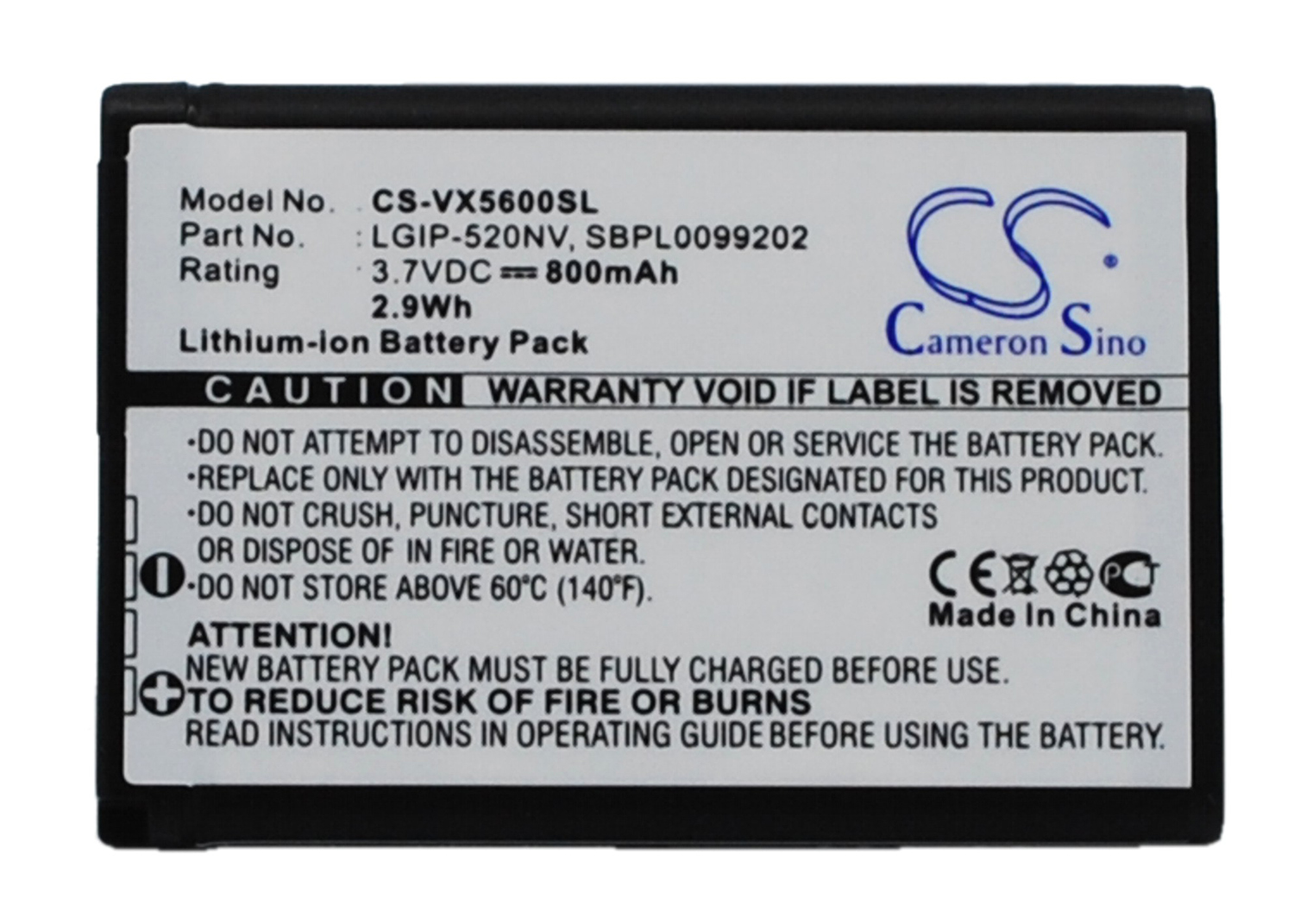 LG VN271 VN271PP VN570 VN570-Extravert battery replacement