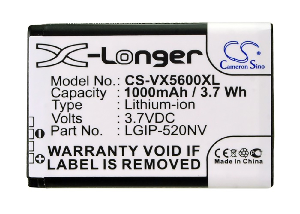 LG VN570 Extravert VX5600 battery replacement rechargeable