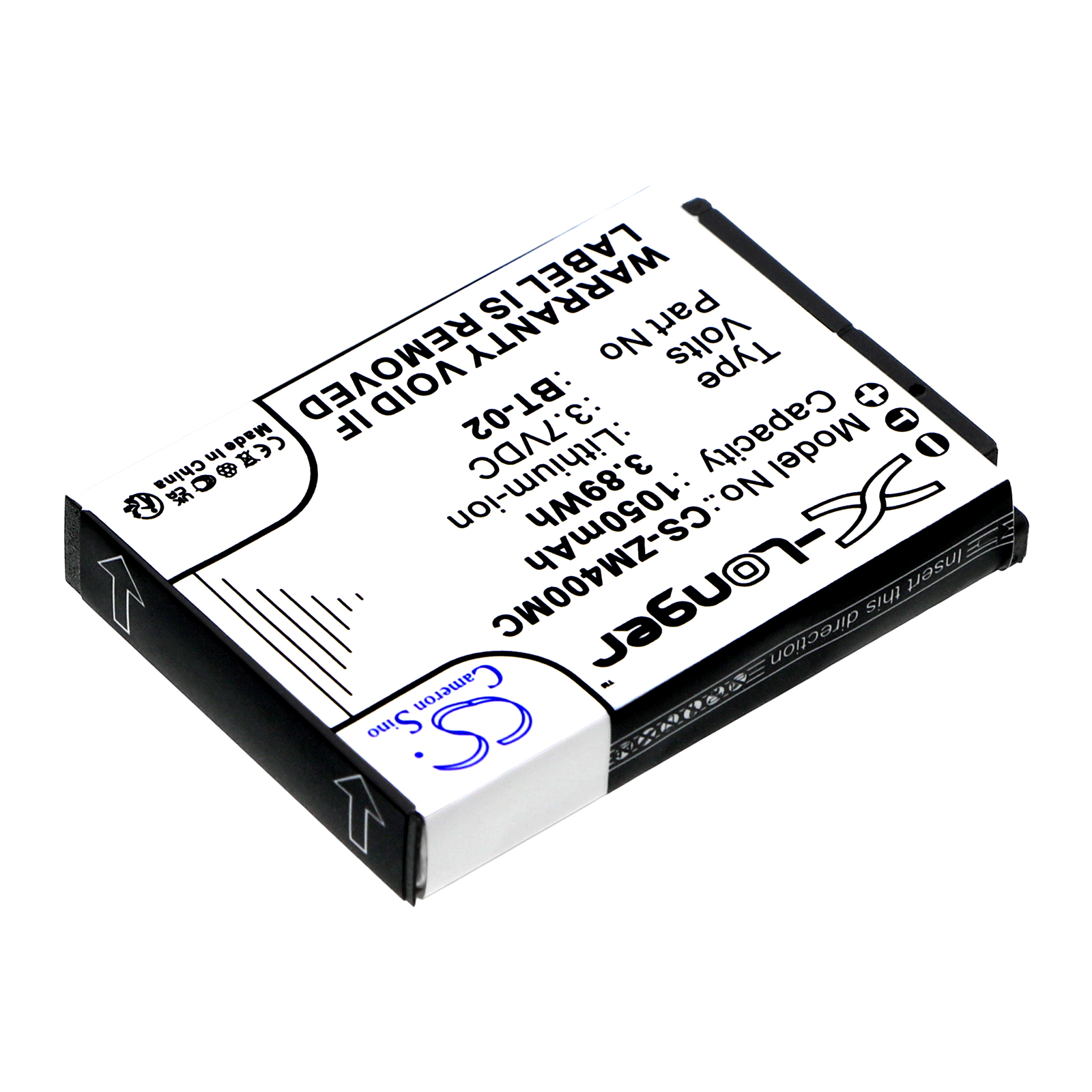 Zoom BT-02 247-9036 Q4 Handy Video Recorder battery 1050mAh Li-ion