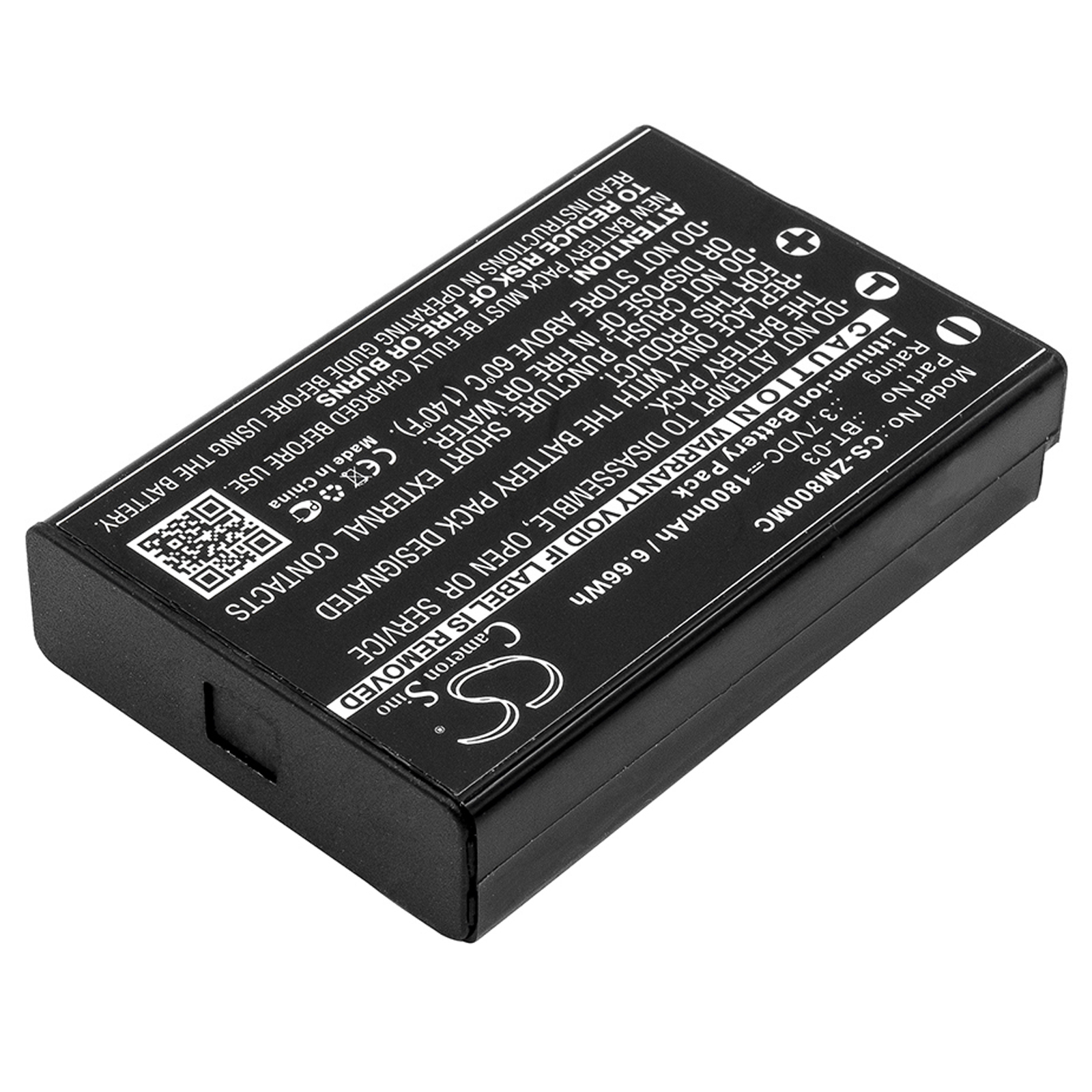 Zoom BT-03 Q8 Recorder camera battery 1800mAh Li-ion 3.7V