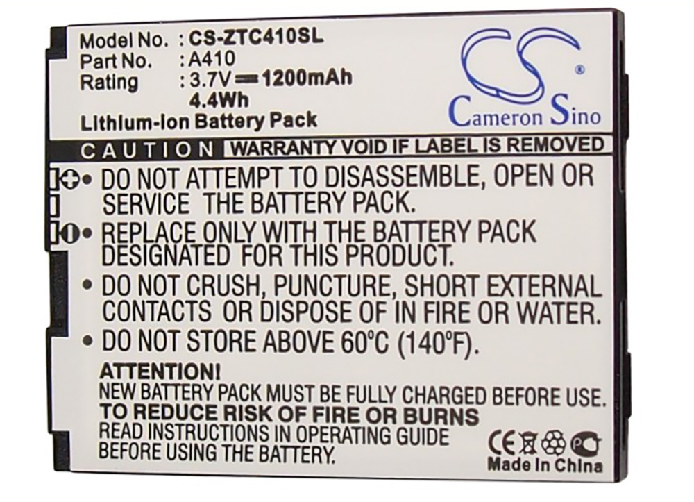 ZTE-A410 battery Cricket PCD Calcomp A410 TXTM8 3G TXTM8T