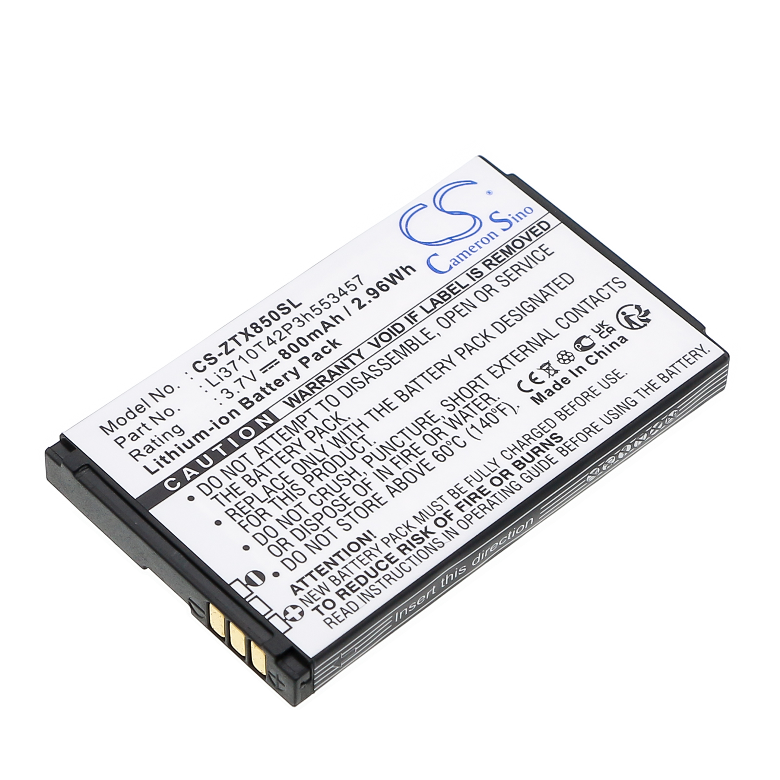 Telstra Li3710T42P3h553457 li3714T42P3h-653457 replacement battery