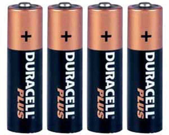 Duracell AA, LR6, MN1500 quality batteries, pack of four