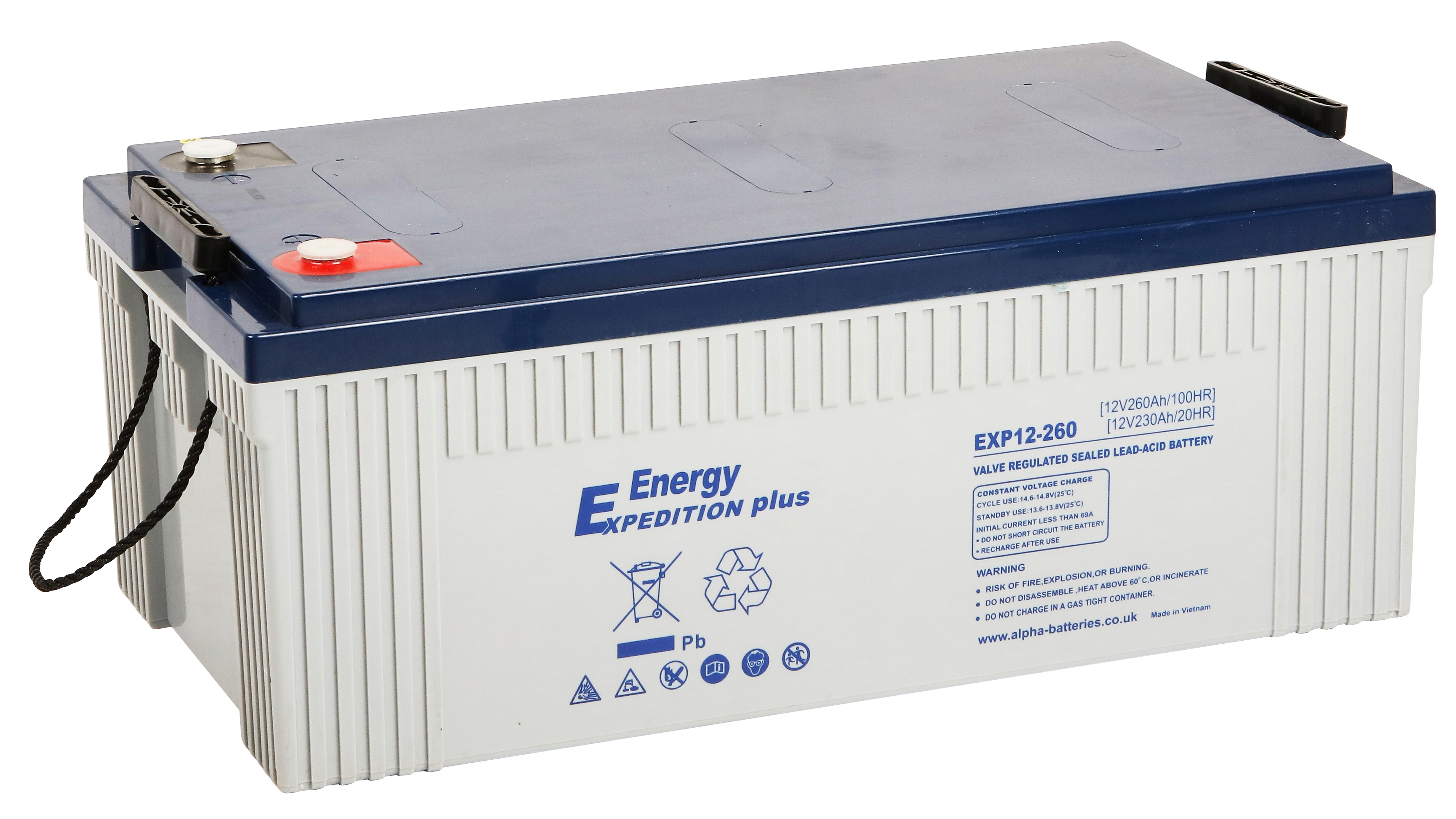Expedition Plus EXP12-260 battery replacement AGM 12v
