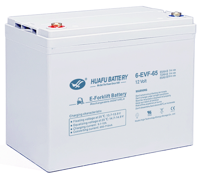 Huafu-6-EVF-65 battery replacement 12v AGM