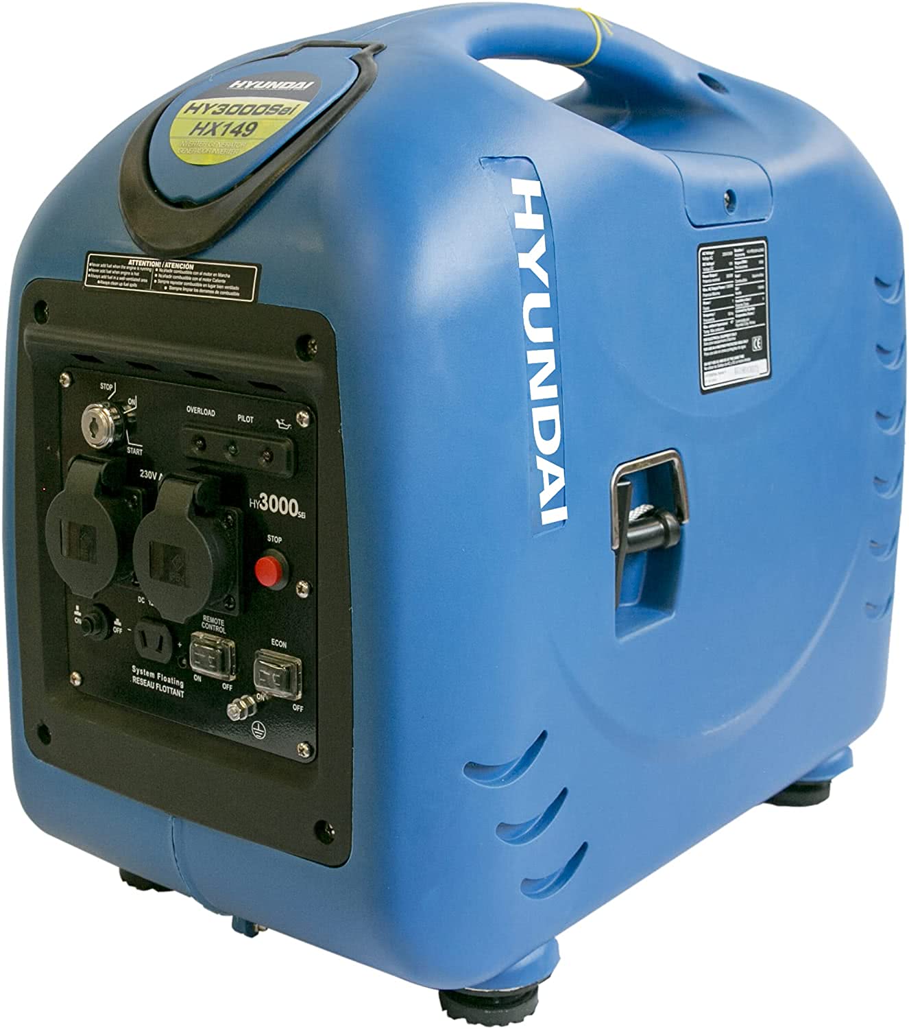 Hyundai HY3000sei battery electric start inverter generator | Battery ...