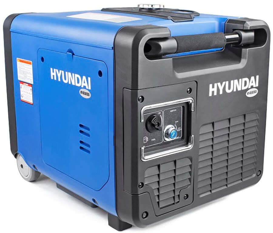 Hyundai HY4500SEi battery inverter generator electric start AGM