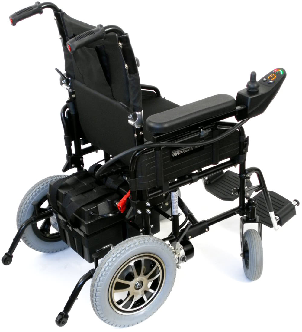 Komfi-Rider PW-1800 battery pack folding wheelchair